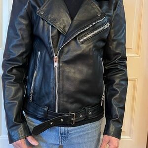 Black Leather Performance Jacket